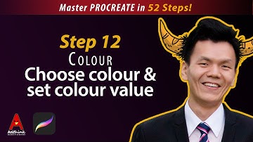 Procreate : Choose colour & set colour value -Step 12