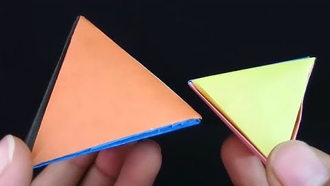 How to make an origami Tetrahedron | paper craft | D4 dice ||Dalia