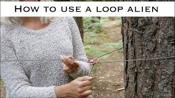 How to use a loop alien - ridge line tensioning, attaching a ridge line with a loop alien