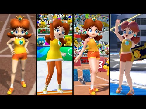 Evolution Of Daisy In Mario And Sonic Series 2007 2021