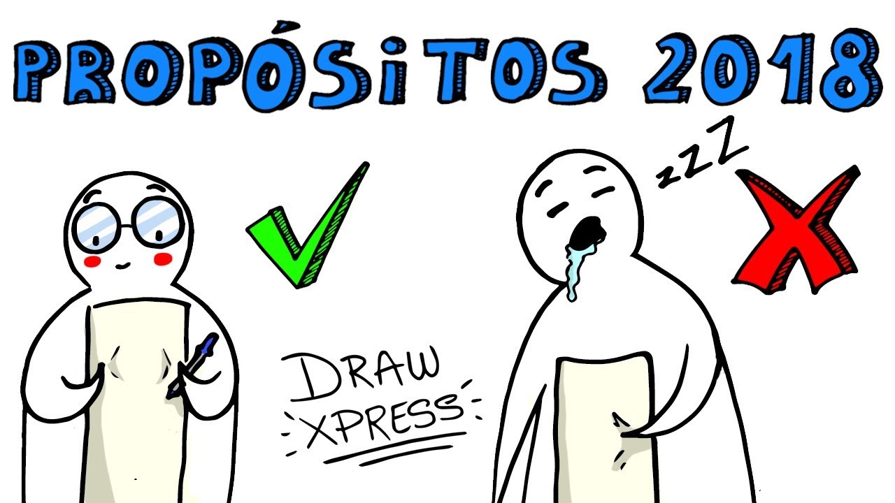 NEW YEAR PURPOSES OF 2018 by TIKTAK DRAW | Draw My Life