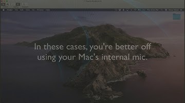 Internal Mic Settings for Mac OS