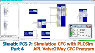 Simatic PCS 7 Part 4 : Simulation CFC Program With PLCSim - APL Valve2Way CFC Program