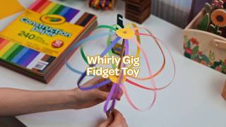 Whirly Gig Construction Paper Fidget Toy Craft | Easy DIY Spinner Craft for Kids