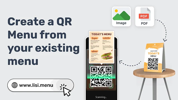 How to make a QR Code Menu for your restaurant (Menu QR Codes) | lisi.menu