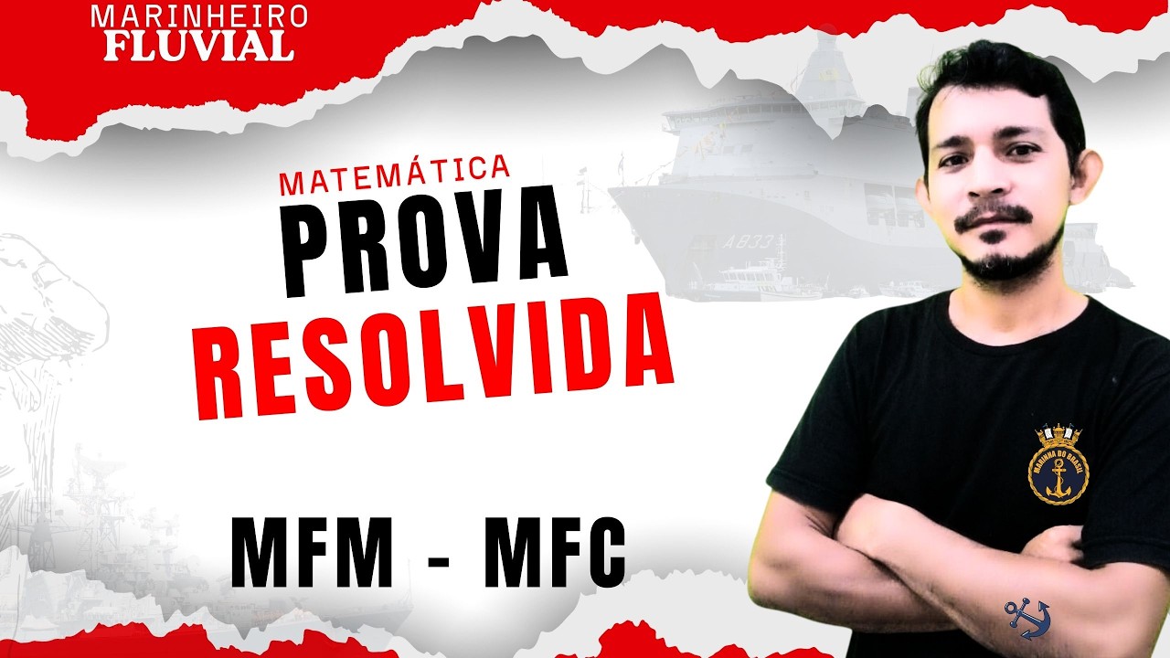 🔴PROVA RESOLVIDA - marinheiro fluvial