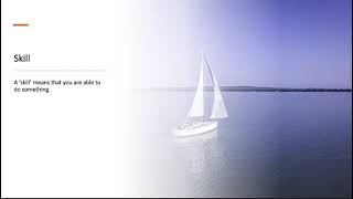 The difference between knowledge and skills