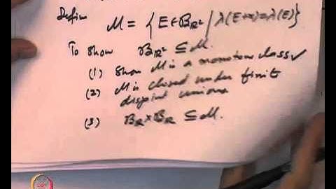 Mod-08 Lec-30 Lebesgue Measure and integral on R2
