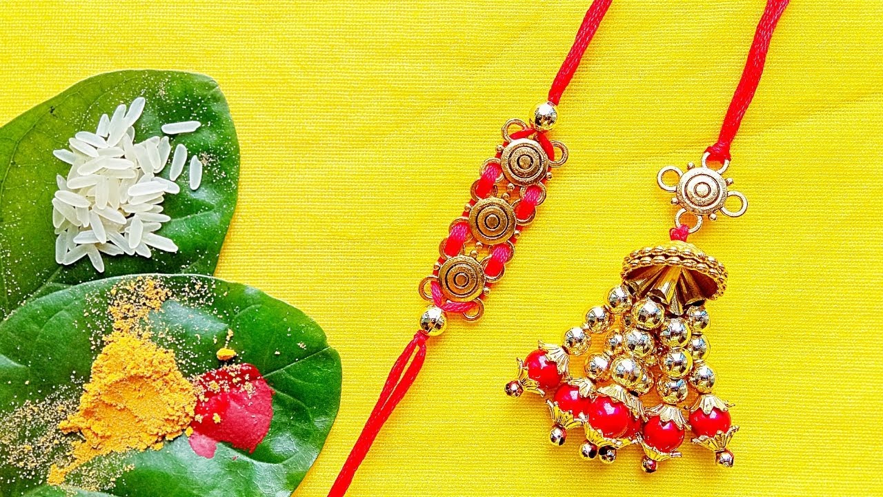 LATEST RAKHI Designs In 2022 At Home Handmade COUPLE RAKHI 2022