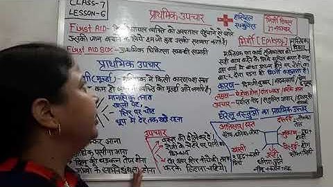 #Home Science Academy # #Class-7 Home Science Lesson-6## प्राथमिक उपचार!!संगीता!!  #HathMaker