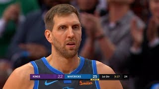 Dirk Nowitzki Makes Season Home Debut, Gets a Standing Ovation - Kings vs Mavericks | Dec 16, 2018