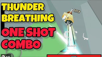 THUNDER BREATHING ONE SHOT COMBO | Rogue demon
