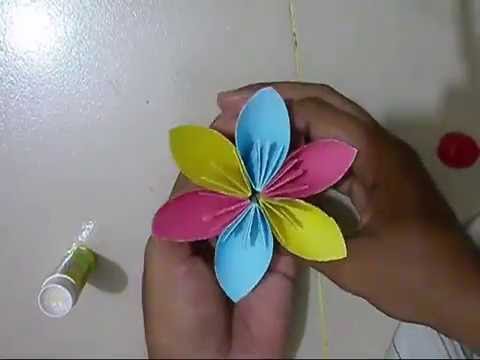 Origami blumen falten diy blumen basteln mit papier ...
