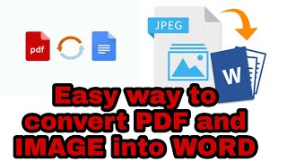 Easy Way to Convert PDF and Image into Word  ,#2022 ,#nimz zone screenshot 1