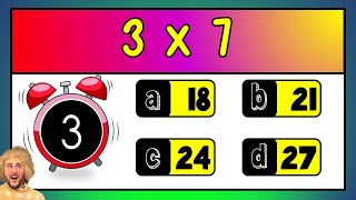 3 Times Table Quiz