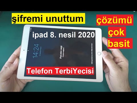 ipad 8 nesil 10 2inç  2021 şifremi unuttum çözümü