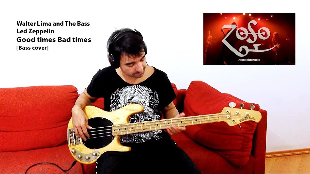 Led Zeppelin Good times Bad times [Bass cover] YouTube