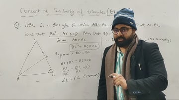 Abc is a triangle in which AB=AC and D is a point on AC such that BC.BC = AC.CD. prove that BD=BC