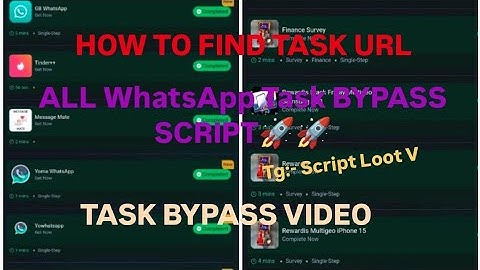Task bypass script| New earning app today| new app task bypass| how to task bypass script task 🏦