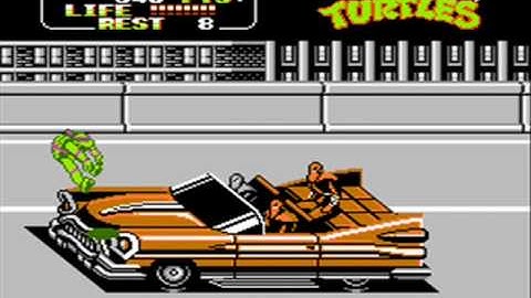 Teenage Mutant Ninja Turtles II - The Arcade Game for NES Video Walkthrough Part 4