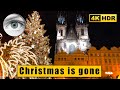Last day of Christmas markets in Prague walking tour 🇨🇿 Czech Republic 4K HDR ASMR