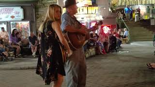 Uncle Denny and Banjo Girl- Wagon Wheel