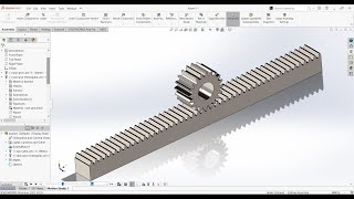 Rack and Pinion Animation | Solidworks 2022