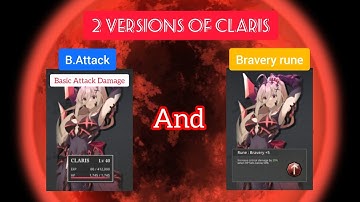 2 version of Claris, Claris is focused on B.Attack and Claris uses the Bravery rune | Epic Conquest2