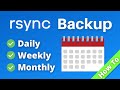 Easy rsync backup with tar and cron daily weekly monthly