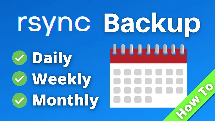 Easy rsync Backup with tar and cron (daily, weekly, monthly)