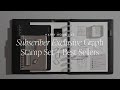Subscriber exclusive graph stamp set  best sellers  happy hour live  cloth  paper
