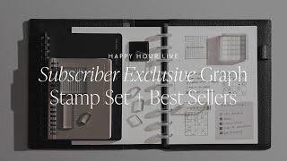 Subscriber Exclusive Graph Stamp Set + Best Sellers | Happy Hour Live | Cloth & Paper