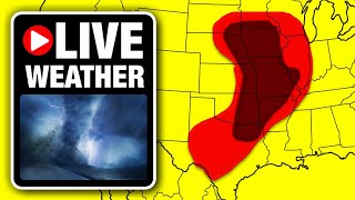 🔴 Breaking  - LIVE Tornado Coverage & Big Hail  - Live Weather Channel