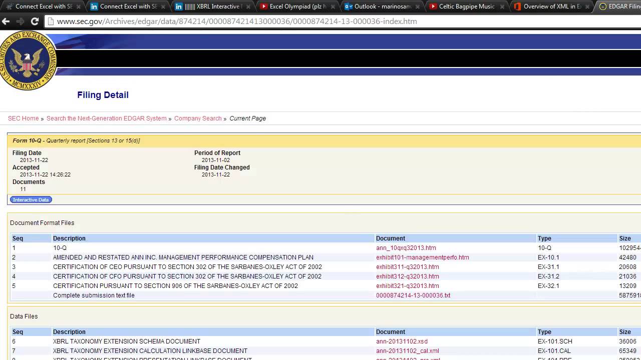 Excel and XBRL functionality issue