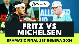 Taylor Fritz Vs Alex Michelsen Dramatic Ending Geneva 2024 Highlights