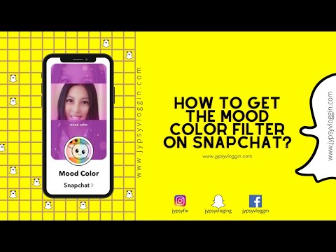 How To Get The Mood Color Filter On Snapchat