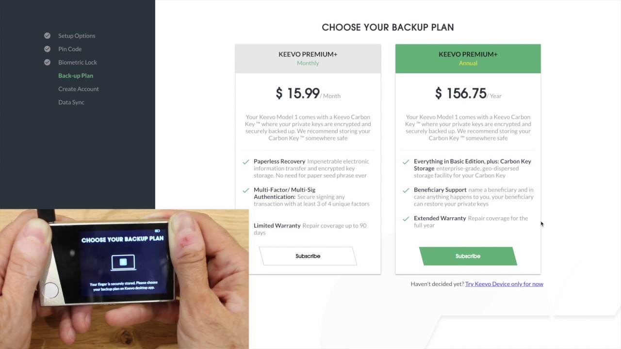 Keevo Account Setup Demo