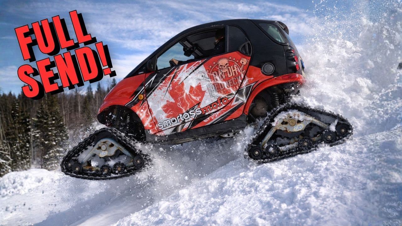 Smart Car on Tracks?! Winter Snow Test (Smart Ass Mofo is BACK!)