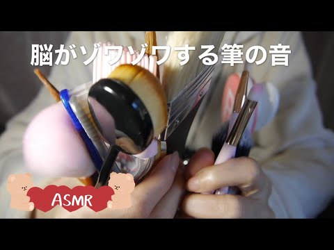 【ASMR耳かき】脳がゾワゾワする筆の音。どの筆がお好き？【ASMR癒しのしずく】