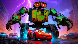 ⚠️Big \u0026 Small vs Epic Escape⚠️McQueen \u0026 Chick VS WALL-E ZOMBIE Monster Robot Cars Eater BeamNG.Drive