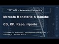 Preparazione ESAME OCF -5- Mercato Monetario, OICR e Fondi