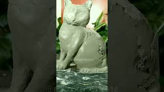 Gato decorativo em cimento   #gato