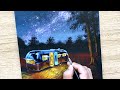 How to painting / Camping Trailer Acrylic painting / Daily Challenge #99