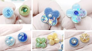 【UVレジン　美濃焼タイル　100均】セリアの美濃焼タイル×レジンプラスアルファで簡単にアクセサリーを作ってみました