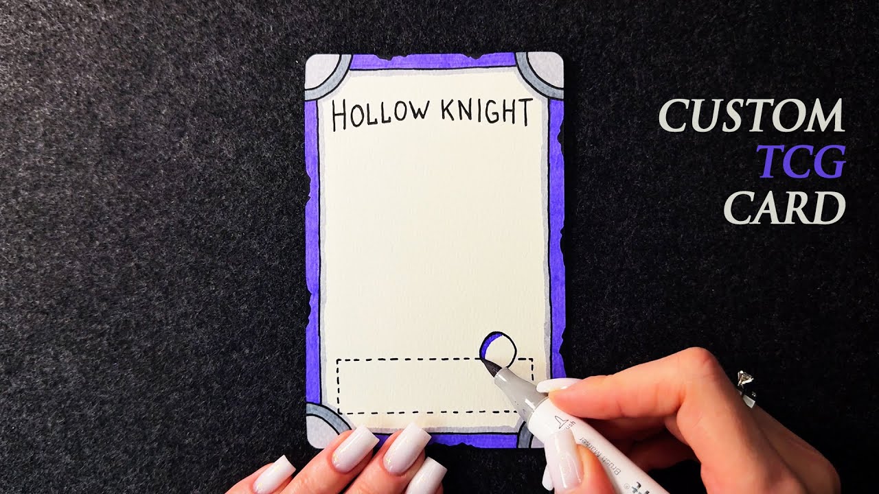 How I Draw A Hollow Knight Tcg Card Handmade Fan Art Youtube 