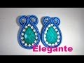 Zarcillos Soutache modelo elegante en español