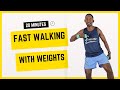 20-Minute Fast Walking at Home Workout with Dumbbells🔥200 Calories🔥