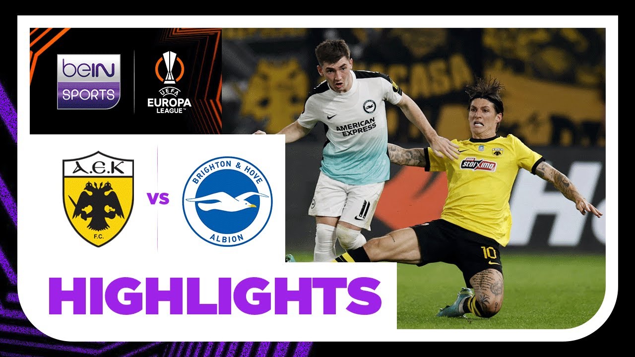 AEK Athens 01 Brighton and Hove Albion Europa League 23/24 Match Highlights YouTube AEK Athens 01 Brighton and Hove Albion Europa League 23/24 Match Highlights YouTube