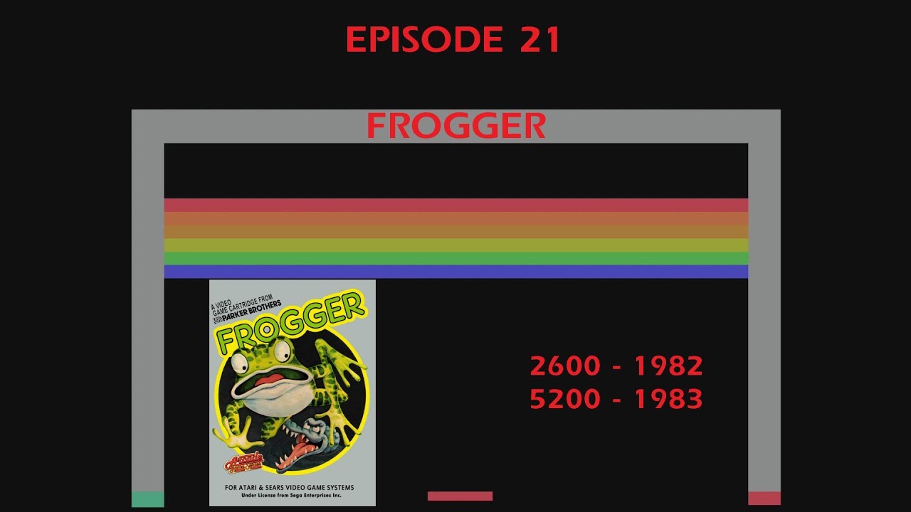 Frogger - Atari 2600 Vs Atari 5200.