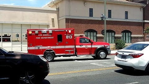 LAFD Rescue 813 Responding